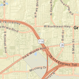 Grapevine Street Map