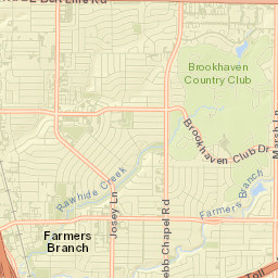 Farmers Branch Street Map
