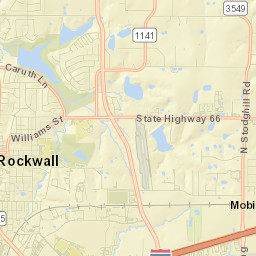 Rockwall Street Map