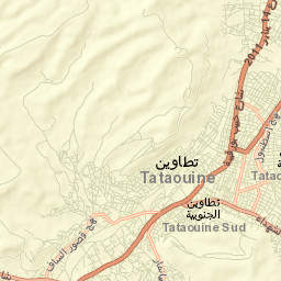 Tataouine Street Map