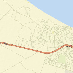 Zuwārah Street Map