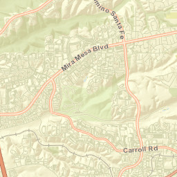 Sorrento Valley Street Map