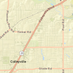 1811-1815 Thames Trail Colleyville Street Map