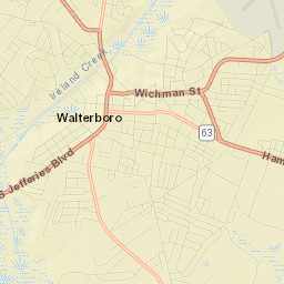 Walterboro Street Map