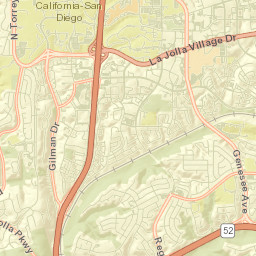 3945 Governor Dr, San Diego, CA Street Map