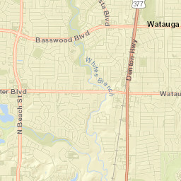 Watauga Street Map