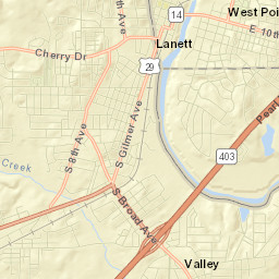 Lanett Street Map
