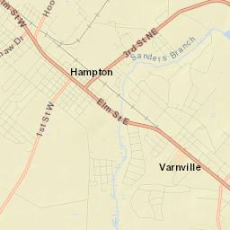 Varnville Street Map