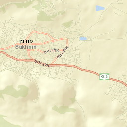 Sakhnīn Street Map