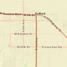 Safford Street Map