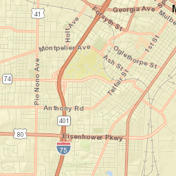 1281-1299 College Street, Macon, GA Street Map