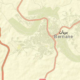 Berriane Street Map