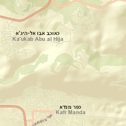 Kaukab Abū el Hījā Street Map