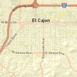 El Cajon Street Map