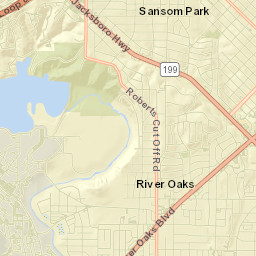 River Oaks Street Map