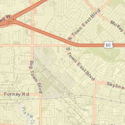 Big Town Shopping Center Mesquite TX Street Map