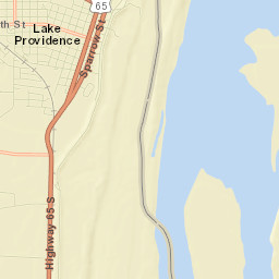 Lake Providence Street Map