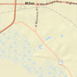 Millen Street Map