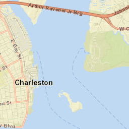 Charleston, South Carolina Street Map