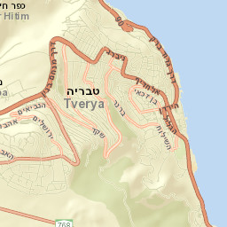 Tiberias Street Map