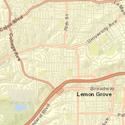 Lemon Grove Street Map