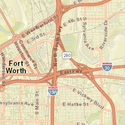 425-499 Commerce St, Fort Worth, TX Street Map