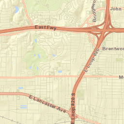 Lancaster & Tierney - East Bound, Fort Worth, TX Street Map