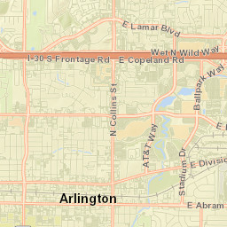 The University of Texas at Arlington Path Street Map