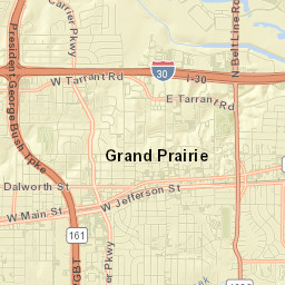 Grand Prairie Street Map