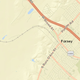 Forney Street Map