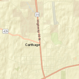 Leake County Street Map