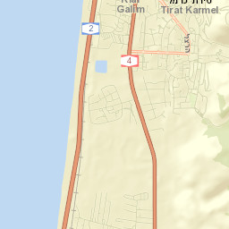 Tirat Karmel Street Map