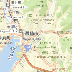 Nagasaki Street Map