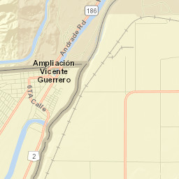Los Algodones Street Map