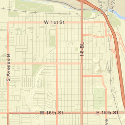 Yuma Street Map