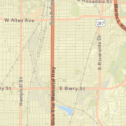 Fort Worth Street Map