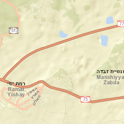 Ramat Yishay Street Map