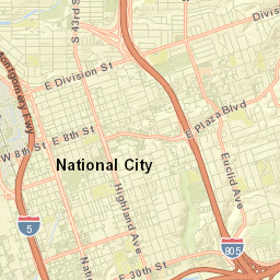 National City Street Map