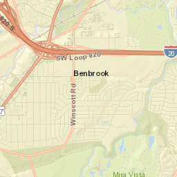 Benbrook Street Map
