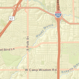 7100 South R L Thornton Freeway, Dallas Street Map