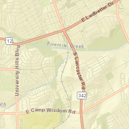 1300-1382 East Camp Wisdom Road Street Map