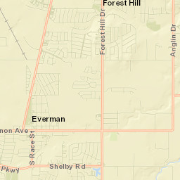 Everman Street Map