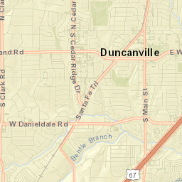 Duncanville Street Map