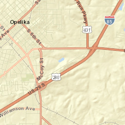 Opelika Street Map