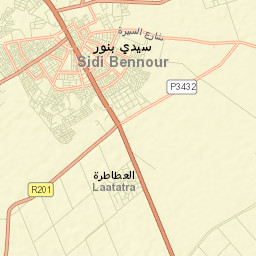 Sidi Bennour Street Map