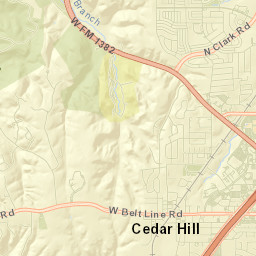 Cedar Hill Street Map