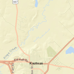Kaufman County Street Map
