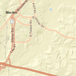 Minden Street Map