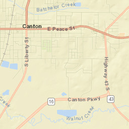 Canton Street Map