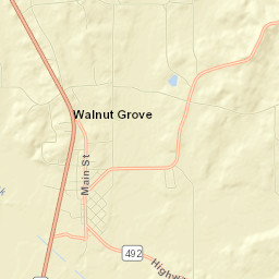 Walnut Grove Street Map